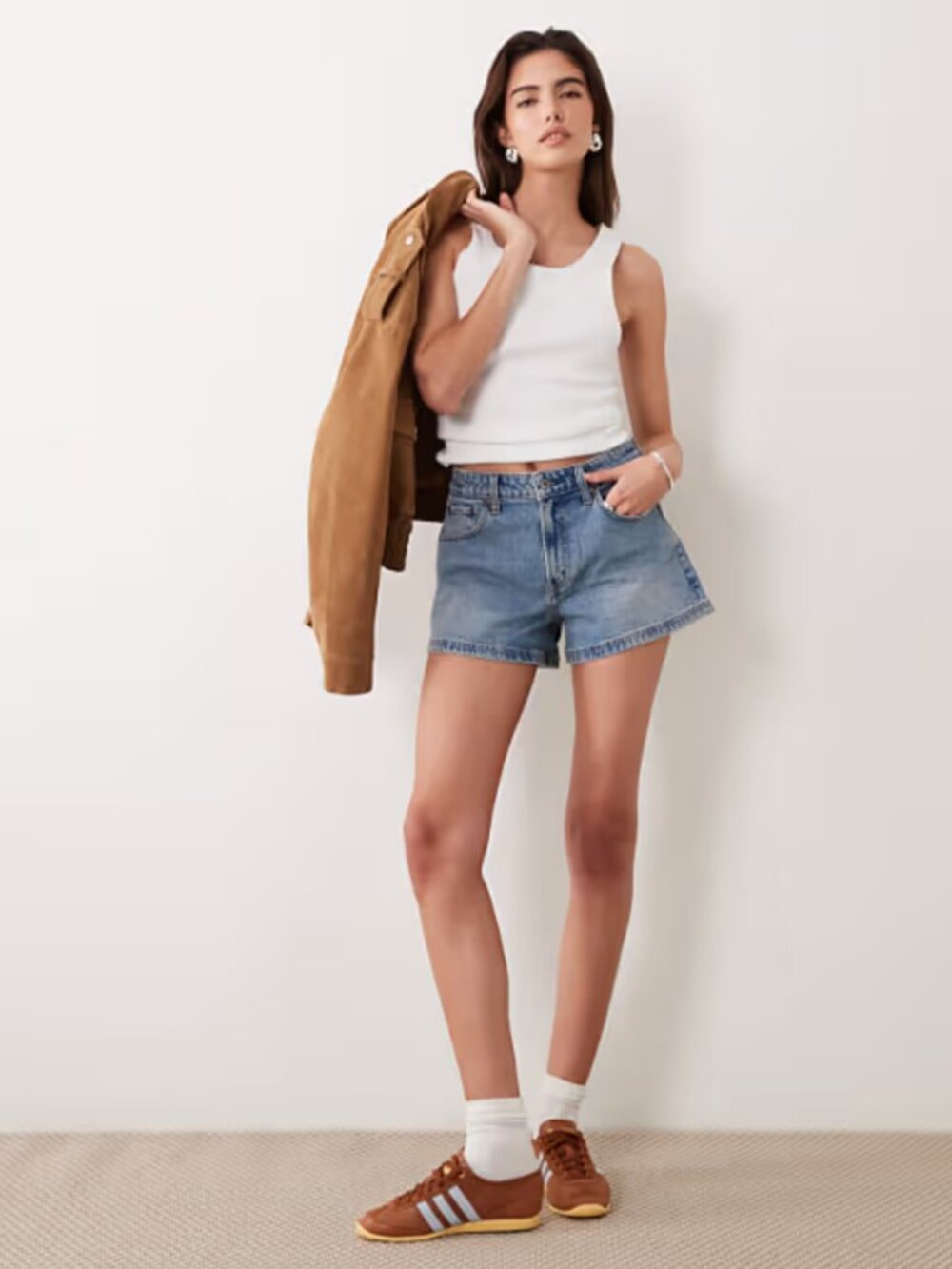 Abercrombie High Rise 90s Relaxed Jean Short Curve Love 26